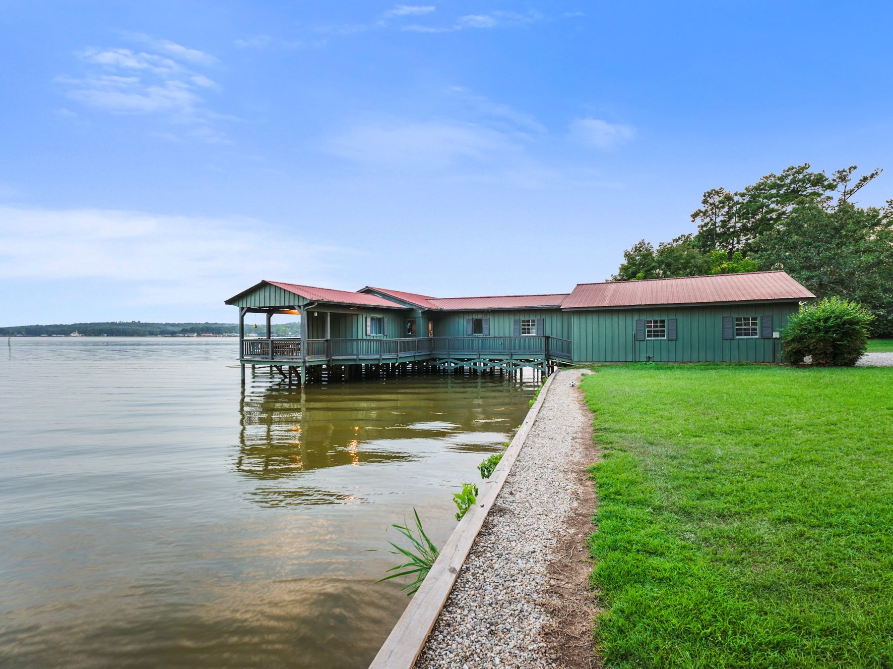 Custom waterfront build by Q&A Construction in Meridian, MS