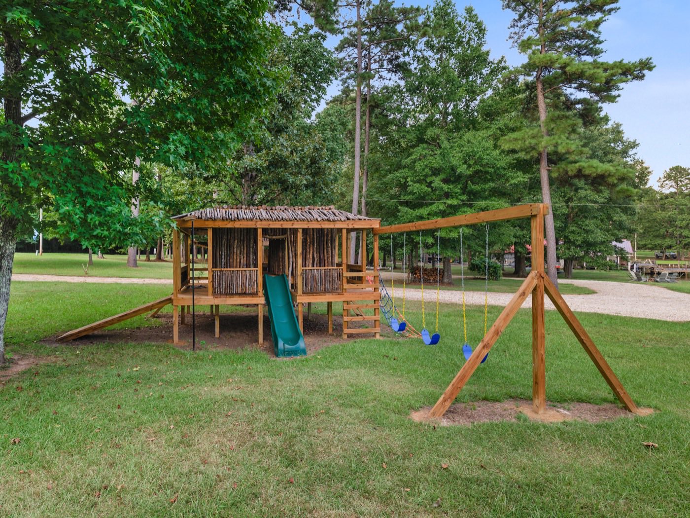 Outdoor structure build requiring solid base work